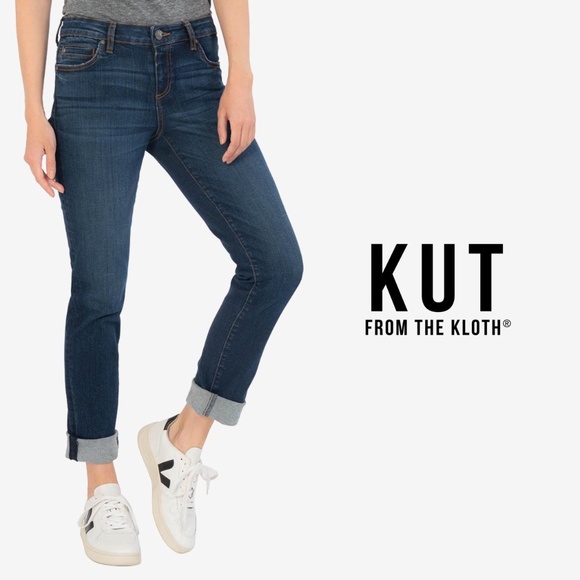 KUT // KLOTH Petite "Catherine" Boyfriend Jean - Picture 1 of 13